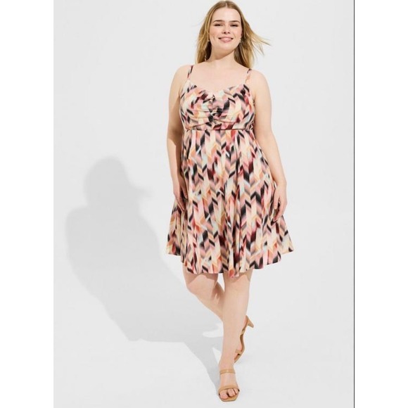 torrid Dresses & Skirts - Torrid mini challis skater‎ dress pink